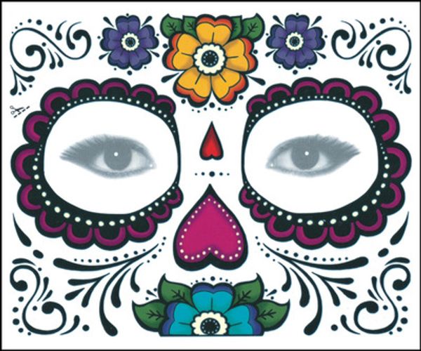 

halloween christmas party face sticker waterproof environmental stage props art makeup face sticker pretty tattoo sticker waterproof faced