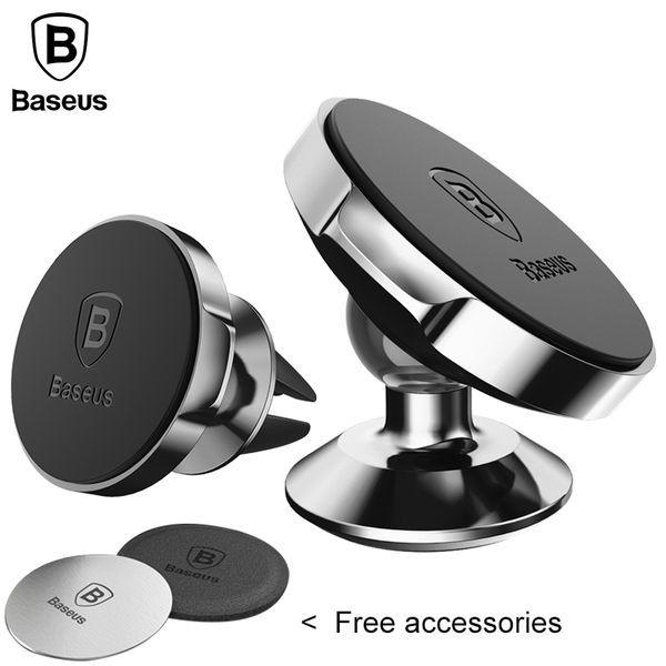 

2019 baseus car phone holder for iphone x samsung s9 magnetic car holder for phone in car magnet mount cell mobile phone holder stand