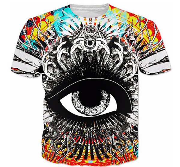 

Summer New Style T Shirt Bassnectar Eye Print 3D Tshirt Men Casual T-Shirt Novelty Fashion Funny Hip Hop Tops Tees Home Clothing