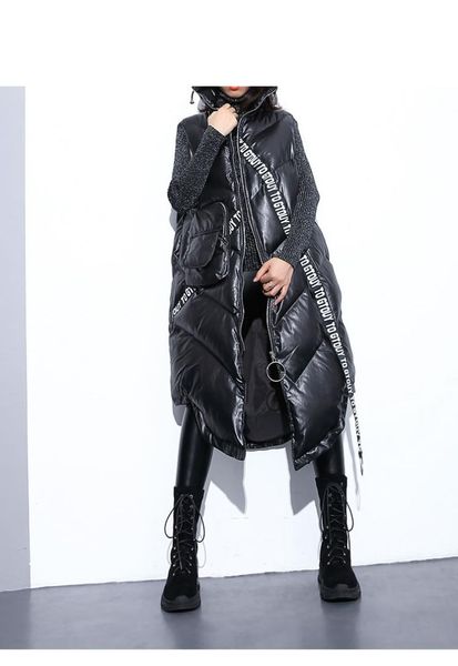 

women autumn 2018 autumn new mandarin collar sleeveless casual vest female solid color pocket loose vest zll2158, Black