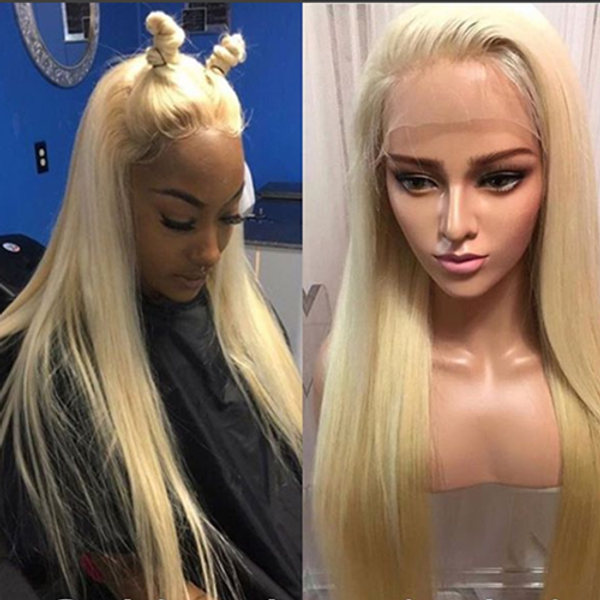 

100 aaaa unproce ed remy raw virgin human hair 613 long ilky traight full lace wig for women