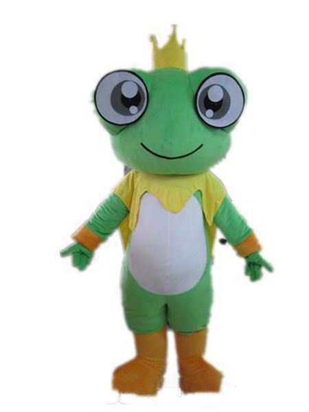 

2018 factory direct sale good vision and good ventilation a big eyes frog mascot costume for to wear, Red;yellow