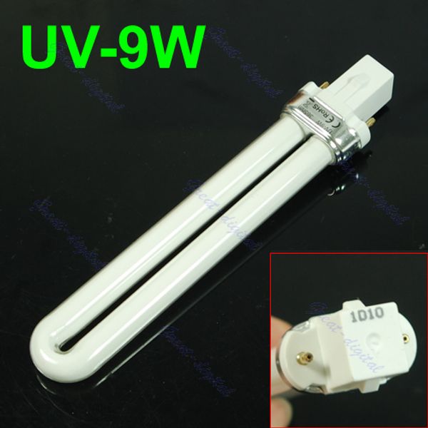 

1 x 9w nail art uv machine tube dryer lamp light bulb