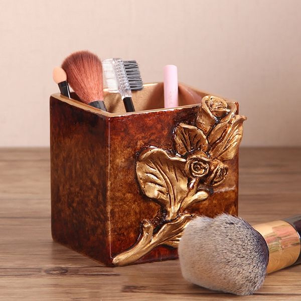 Flower Desktop Pen Holder Desk Organizer Big Pencil Cases