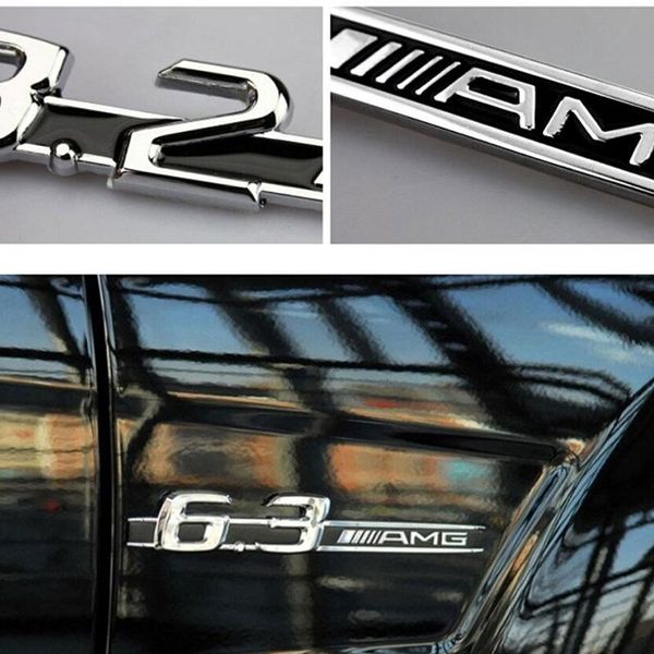 

3D металл 3.2 5.5 6.3 AMG знак наклейка для Mercedes AMG G55 G63 сторона наклейка