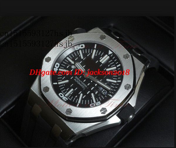 

Luxury Watches Wristwatch Mens Top Quality New Mens Rubber Black Mechanical Watches NEW Movement Men's Automatic Chronometer Watches