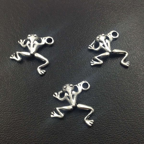 

античный серебряный животных лягушка очарование кулон necklacebracelet аксессуары мода женщины мужчины ювелирные изделия оптовая уникальный, Bronze;silver