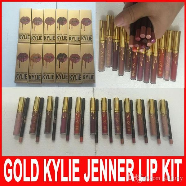Kylie Jenner Lipsticklipliner Kits Cosmetics Gold Kylie Birthday