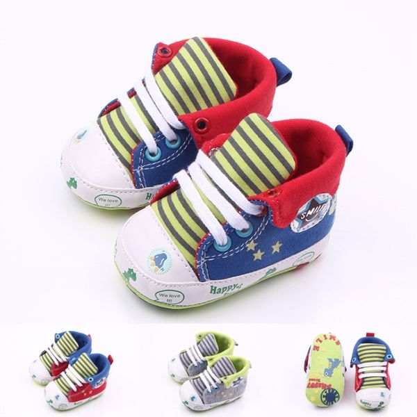 

dinosaur kids high cut canvas shoes baby boy casual animal shoe infant soft sole prewalker shoe for 0 -18 months babies
