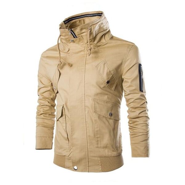 

2018 waterproof jacket men jaqueta masculina brand clothing army windbreaker jackets men windproof coat male, Black;brown