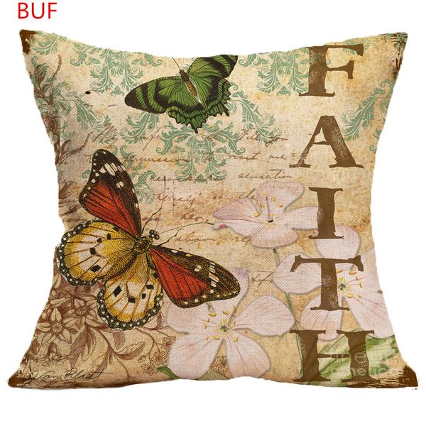 

digitally printed butterfly pillow cover cushion case home decorective pillow cover office case 45*45cm