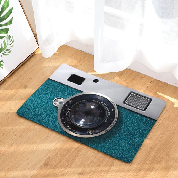 

camera mats anti slip floor carpet 3d tape pattern print doormat for bathroom kitchen entrance rugs home decoration40x60 50x80cm