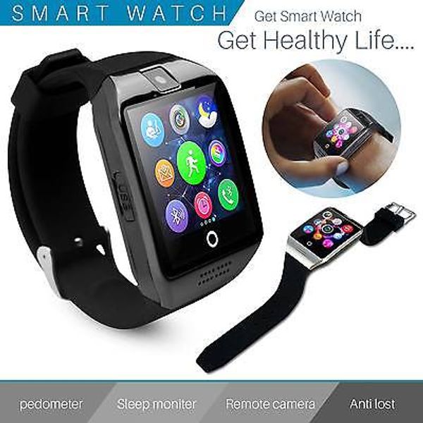 

Q18 смарт-часы мужчины с сенсорным экраном большая батарея мужские часы поддержка TF Sim-карты камеры для Android телефон смарт-часы