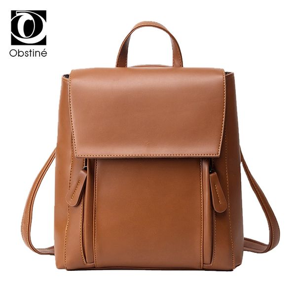 

brown female backpack for teens popular student college bag school bagpack women backpacks for girls teenagers woman back pack y18110202