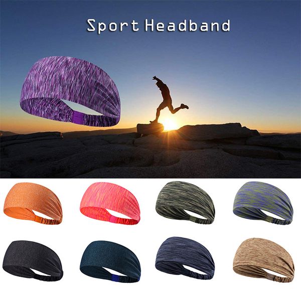 

headband for workout yoga and fitness, non slip and multi style design, sweat wicking, stretchy and secure, happy head guarantee, Silver