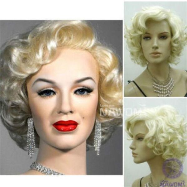 Fashion Women Wig Marilyn Monroe Short Curly Heat Resistant