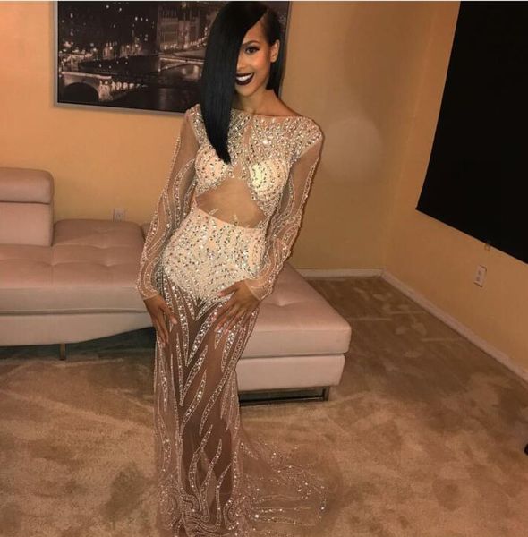 

evening dress yousef aljasmi kim kardashian oneck beaded crystal sheer mermaid long dress almoda gianninaazar zuhlair murad ziadnakad 0015, Black;pink