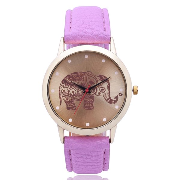 

exquisite women luxury watch pu leather strap brand ladies watches clock vogue elephant design wristwatches female gifts montre femme, Slivery;brown