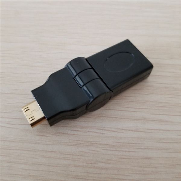 

360 degree hdmi type a female to mini hdmi male adapter black for pc mobile phone