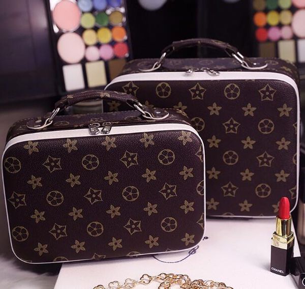 

2018 bag fashion portable bag, cosmetic bag. waterp case portable bag wash wash cosmetic large hmsxj, Red;black