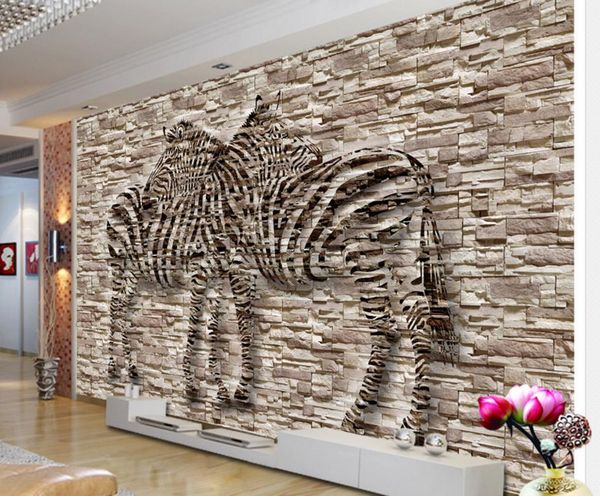 

retro wallpaper artistic mood relief zebra background wall wallpaper for bedroom walls