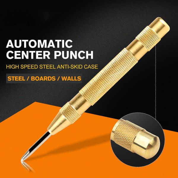 

brass yellow automatic center stamping spring loaded chrome rivet screw automatic marking hole length 130mm broken window
