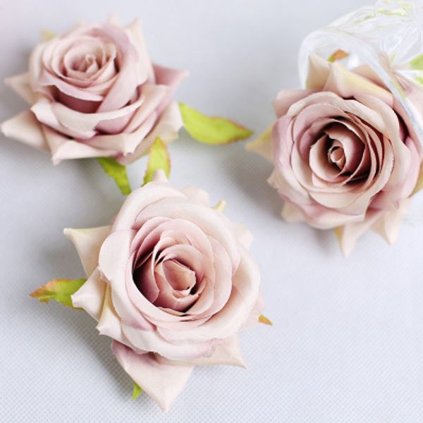 

Bulk Lots 7 Colors 8cm Fake Rose Silk Flowers Head Wedding Decoration Home Decor Vivid Artificial Plants Wedding Centerpieces Home Decor