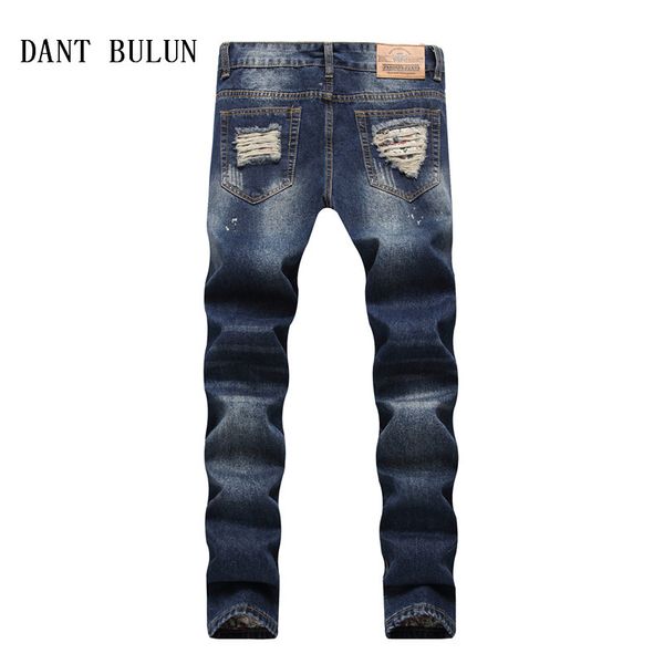 

navy men ripped fit jeans for biker slim design jeans men hip hop fashion casual blue hole denim pants,ty002 abwvq, Black