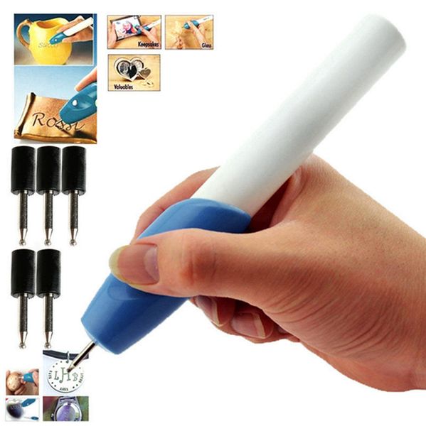 

Best Mini Engraving Pen Electric engraving pen lettering painting pen carving brush with 1 round head Machine Grave Tool Wholesale