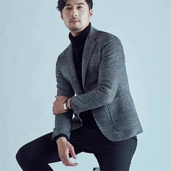 

2018 осень зима мужская шерсть пловер случае блейзер человек двусторонняя шерсть пальто руководство краткое короткие полушерстяные пальто м3, Black