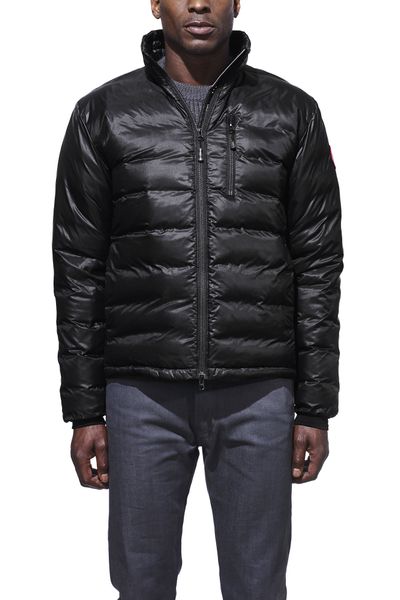 

2018 canada New Men's MEN LODGE DOWN JACKET parkas Hoodie Black Navy Gray Jacket Winter Coat/Parka With Free Shipping Outlet