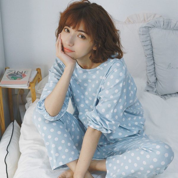 

plus size pajamas sets home clothes bust 90-112cm nightwear sleepwear pajamas women female pajama cotton, Black;red