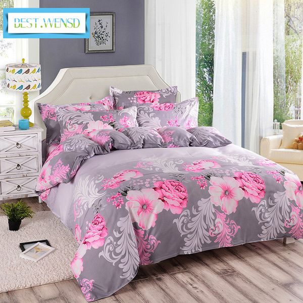 2018 Best Wensd Wholesale Big Jacquard Bed Cover Set Bedclothes