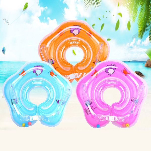 

0-18 months child swimming ring pvc inflatable neck ring newborn baby double balloon thickened swimming pool p20