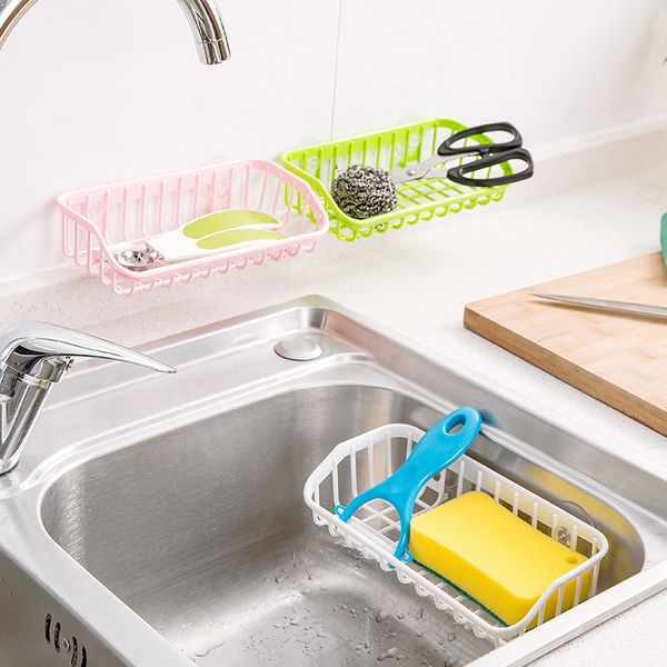 

kitchen shelf sink, sucker, rack, sponge rack, storage rack, drain rack