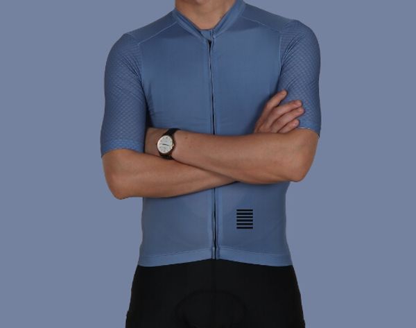 

men running cycling jersey short sleeve race fit italy fabric bicycle and men's sportwear, Black;blue