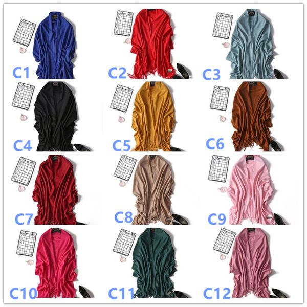 

women cashmere scarf lady winter warm couple muffler soft long scarves and wrap shawl neckerchief 19 colors, Blue;gray