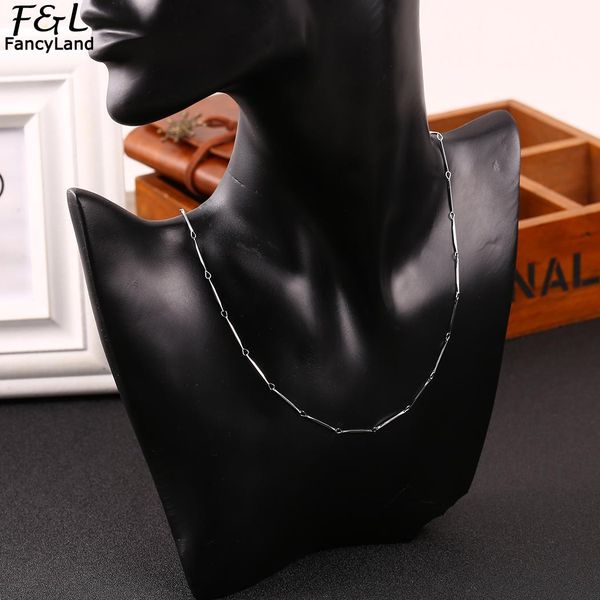 

2018 women necklace chain jewelry fashion copper clavicle necklace accessories for women gifts, Silver