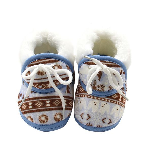 

зимние детская обувь для новорожденного infant мягких полуботинок малышей keep warm print первого walkers для ребенка