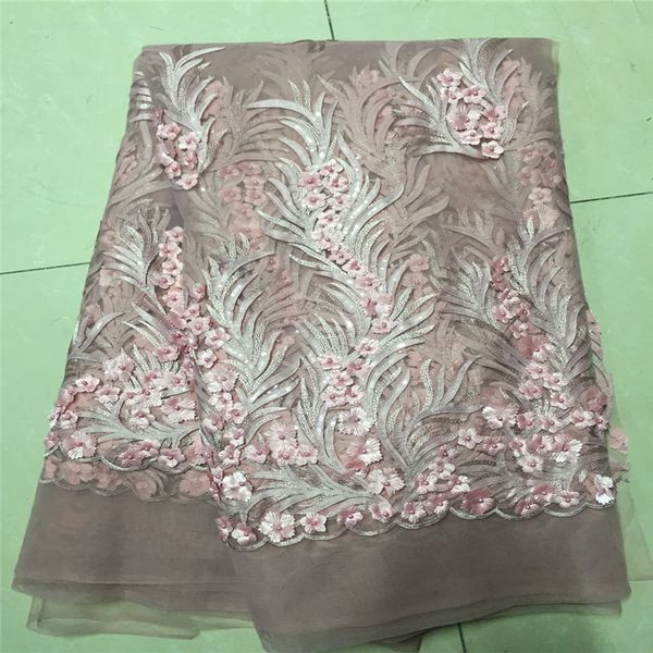 

african lace fabric with cord guipure latest african tulle lace fabric 5yard african guipure lace fabric beads + sequins, Black;white