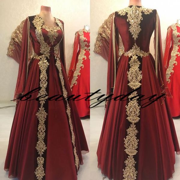 

gold lace prom dresses 2019 new middle east mulism formal evening dress party pageant gowns burgundy chiffon special occasion plus size, Black