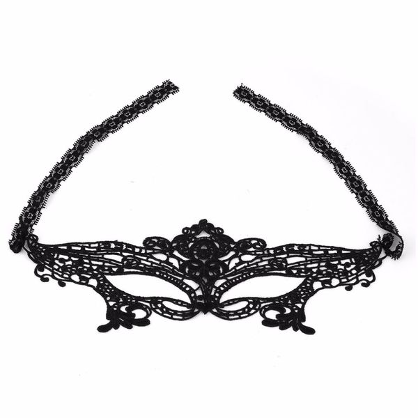 

2pcs girls women black lady lace mask cutout eye mask for masquerade party fancy dress costume