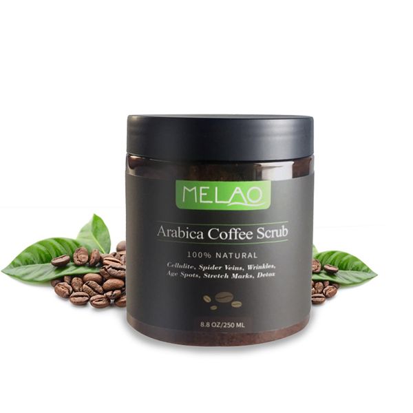

arabica coffee body scrub natural coconut oil body scrub exfoliating whitening moisture reducing cellulite 250ml skin care