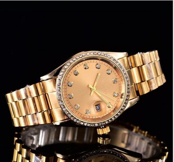 

3a 2020 38мм автоматической календарной дата мода роскоши золото и серебро браслет из сплава стали движениями пояса кварц мастера часы челов, Slivery;brown