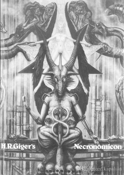 

h r giger necronomicon art poster 35''poster арт-постеры печать фотобумаги 16 24 36 47 дюймов