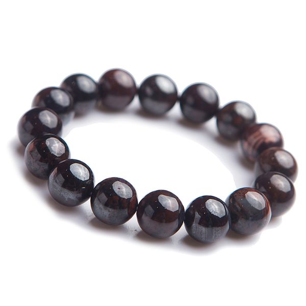 

13mm genuine jewelry bracelet natural sugilite crystal gem round beads bracelets for women men, Black
