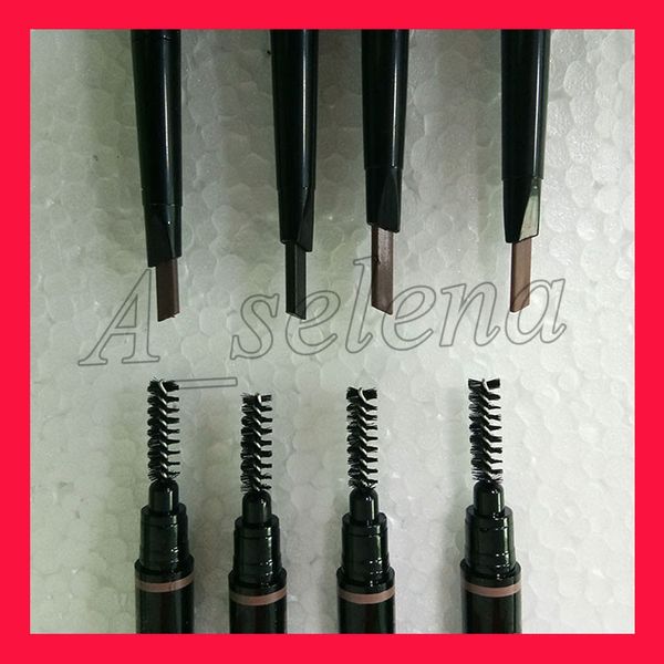 

new makeup double eyebrow pencil brow pencil ebony /dark brown / medium brown/chocolate ing