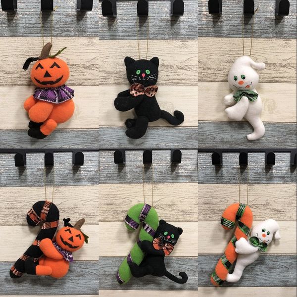 

new halloween ornament pendant cut witch cat ghost hanging decoration indoor outdoor specter party ornament utility