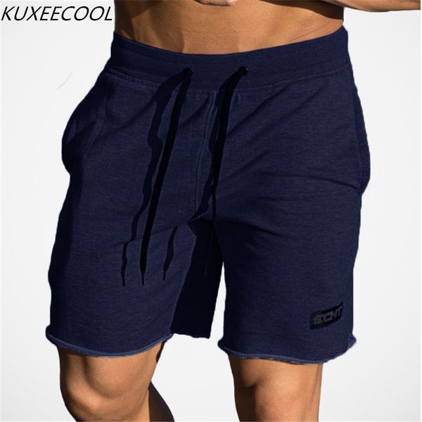 

2018 summer new fitness shorts fashion leisure gyms crossfit bodybuilding joggers short pants slim fit brand clothing, White;black