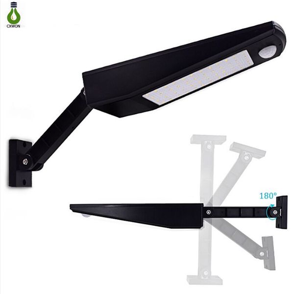 

waterproof led security solar powered 48led light pir motion sensor light wall lamp for path garden outdoor lighting